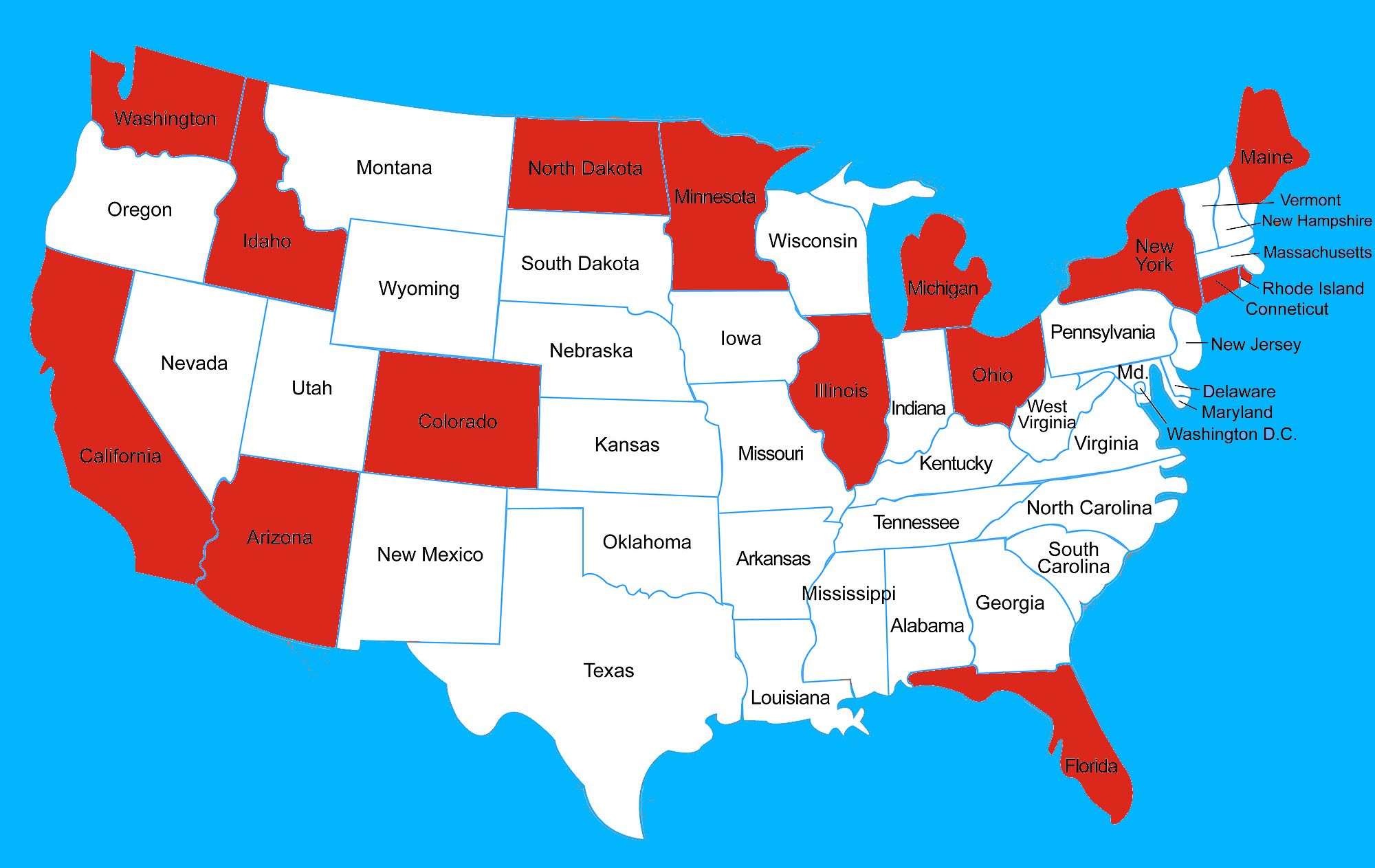 self storage ban map