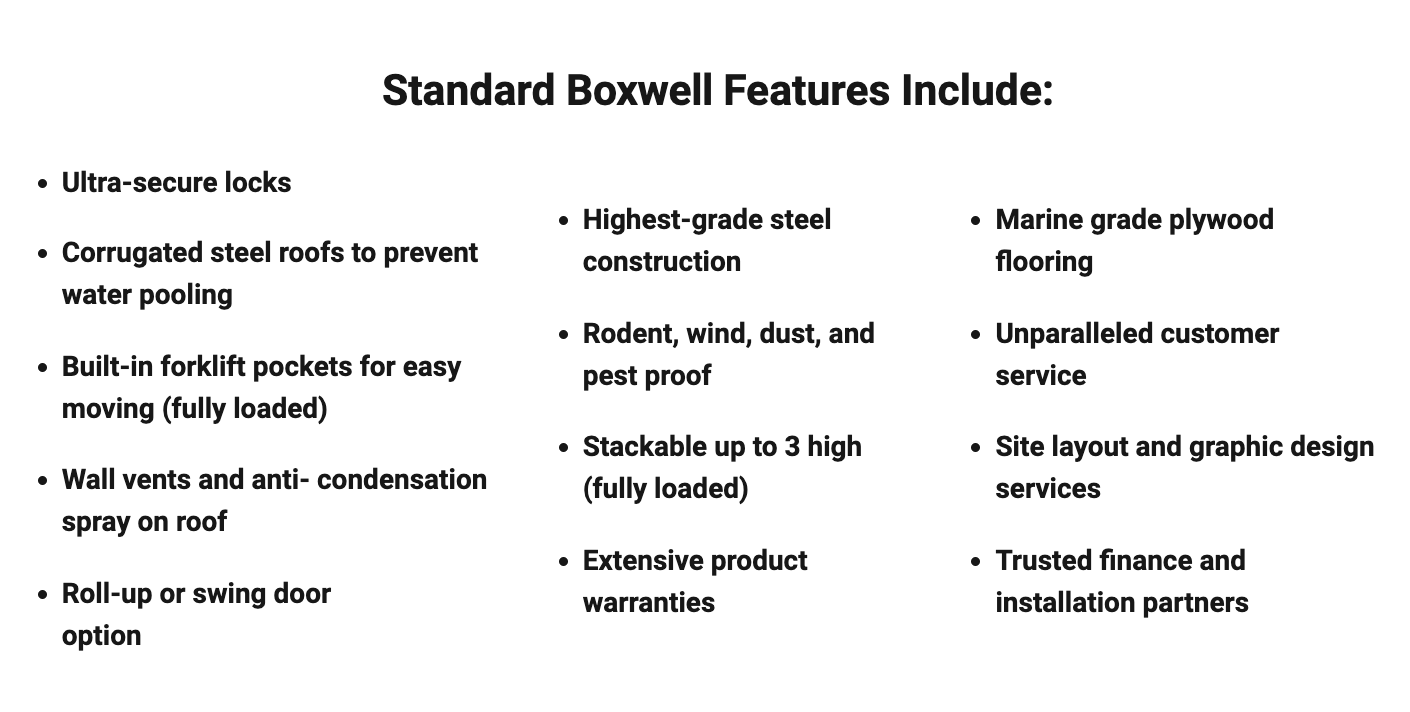 Boxwell features