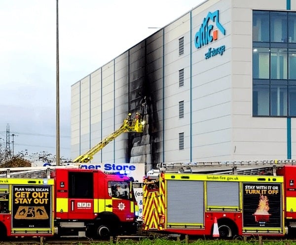 London Self Storage Fire