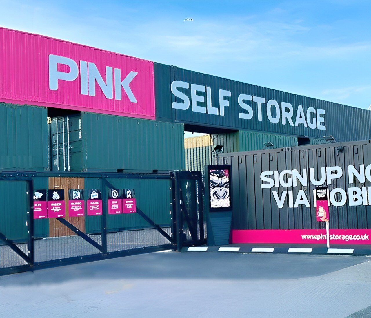 pink self storage